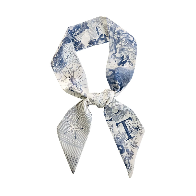 Letter Print Twilly Scarf view 5