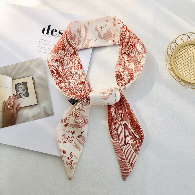 Letter Print Twilly Scarf view 6