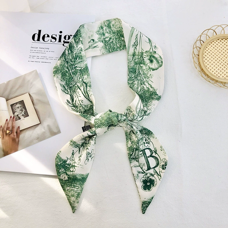 Letter Print Twilly Scarf view 7