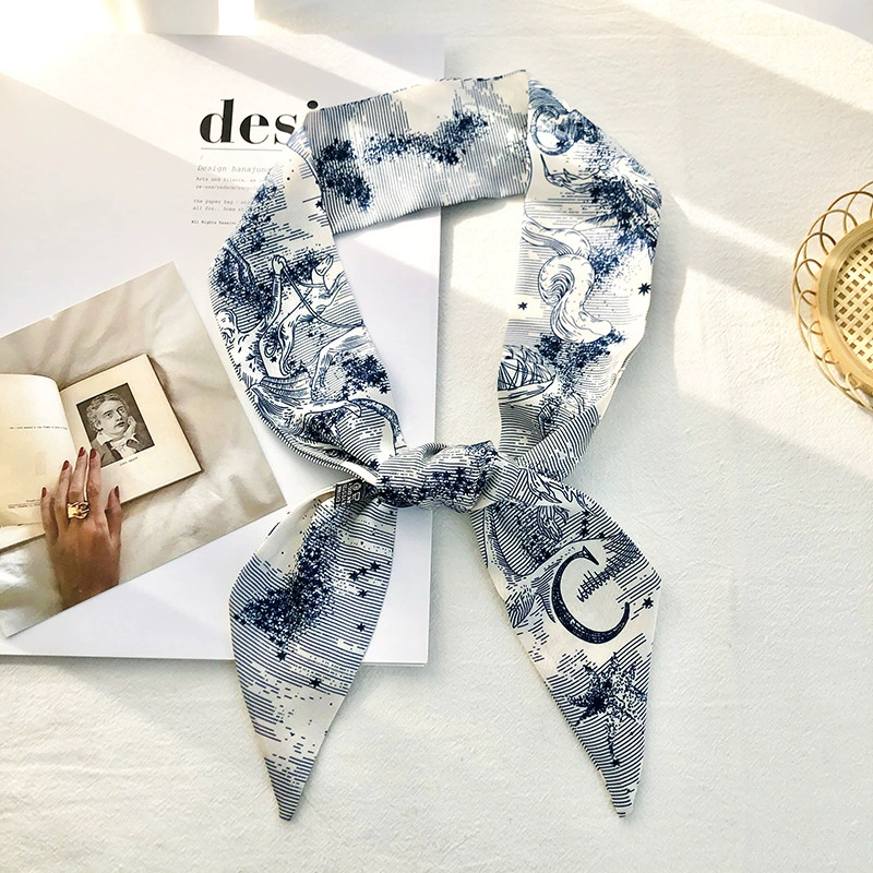 Letter Print Twilly Scarf view 8