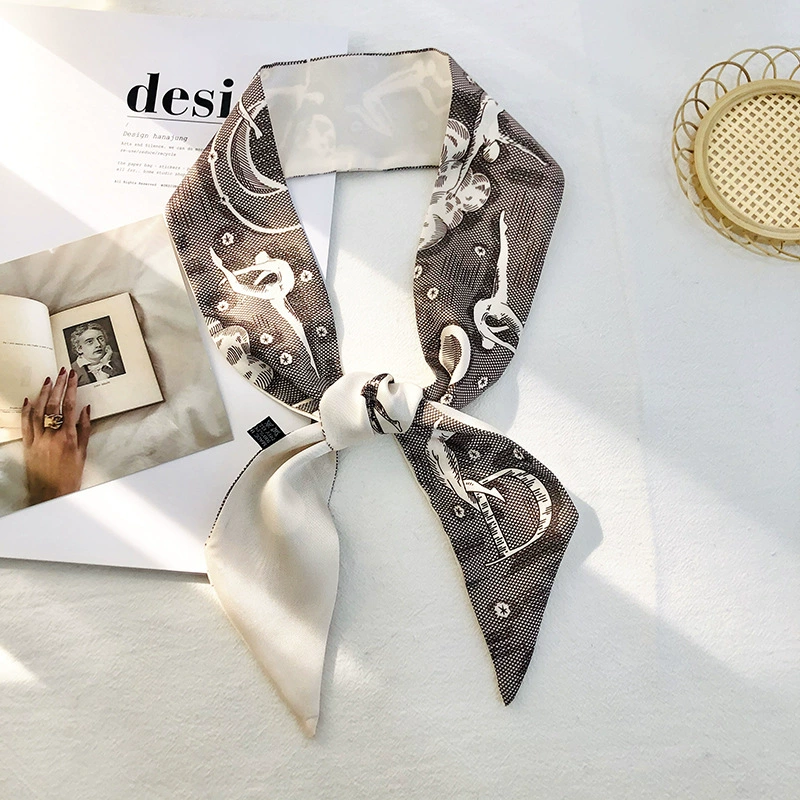 Letter Print Twilly Scarf view 9