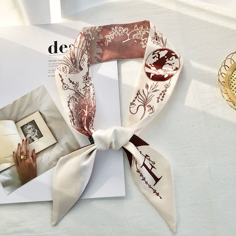 Letter Print Twilly Scarf view 11
