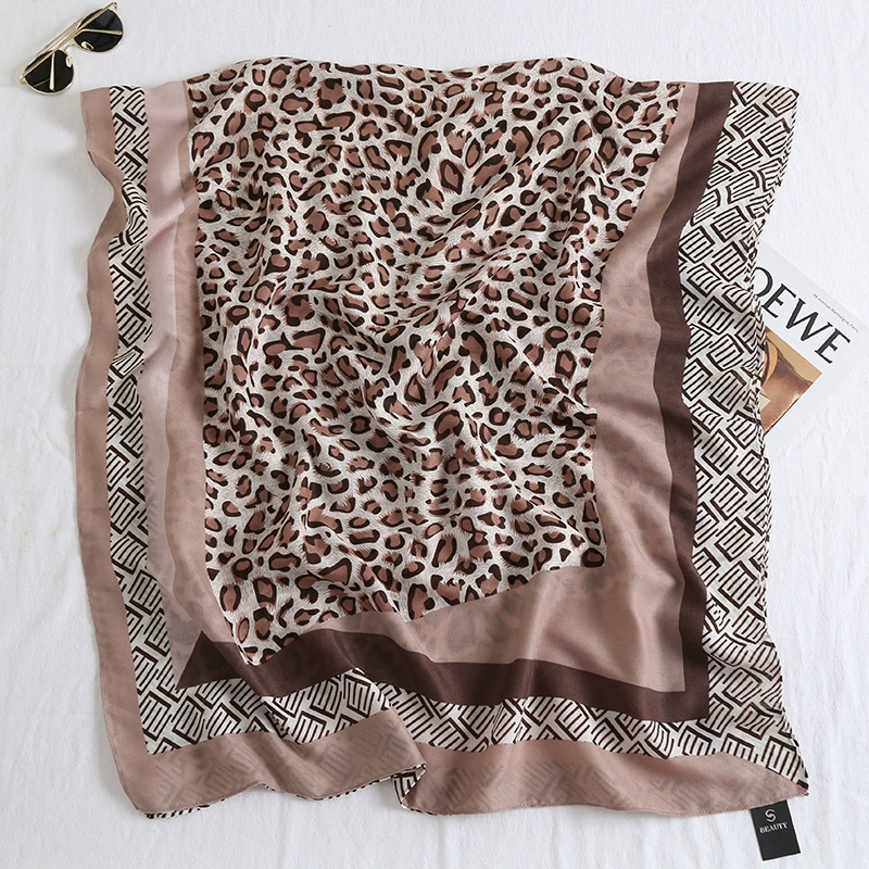 Printed Cotton-Linen Scarf Wrap view 7