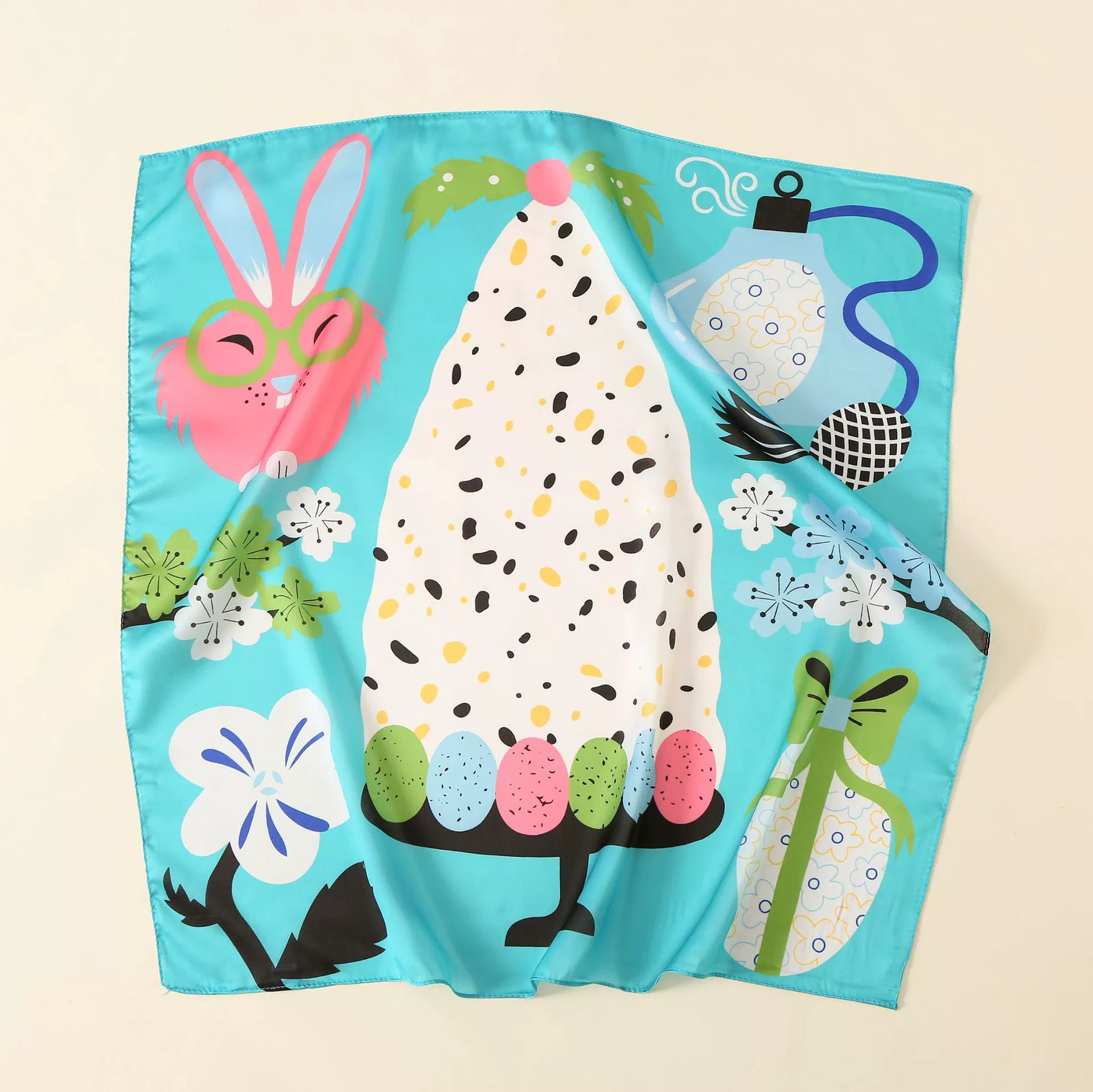 58cm Cartoon Print Square Scarf view 4