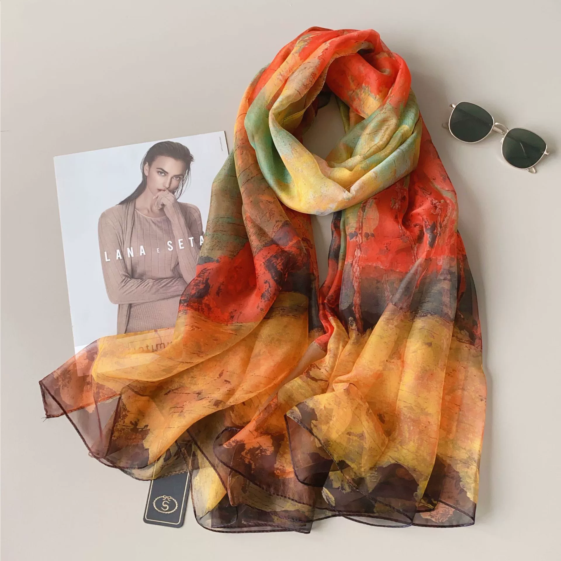 Sheer Summer Shawl Wrap view 3