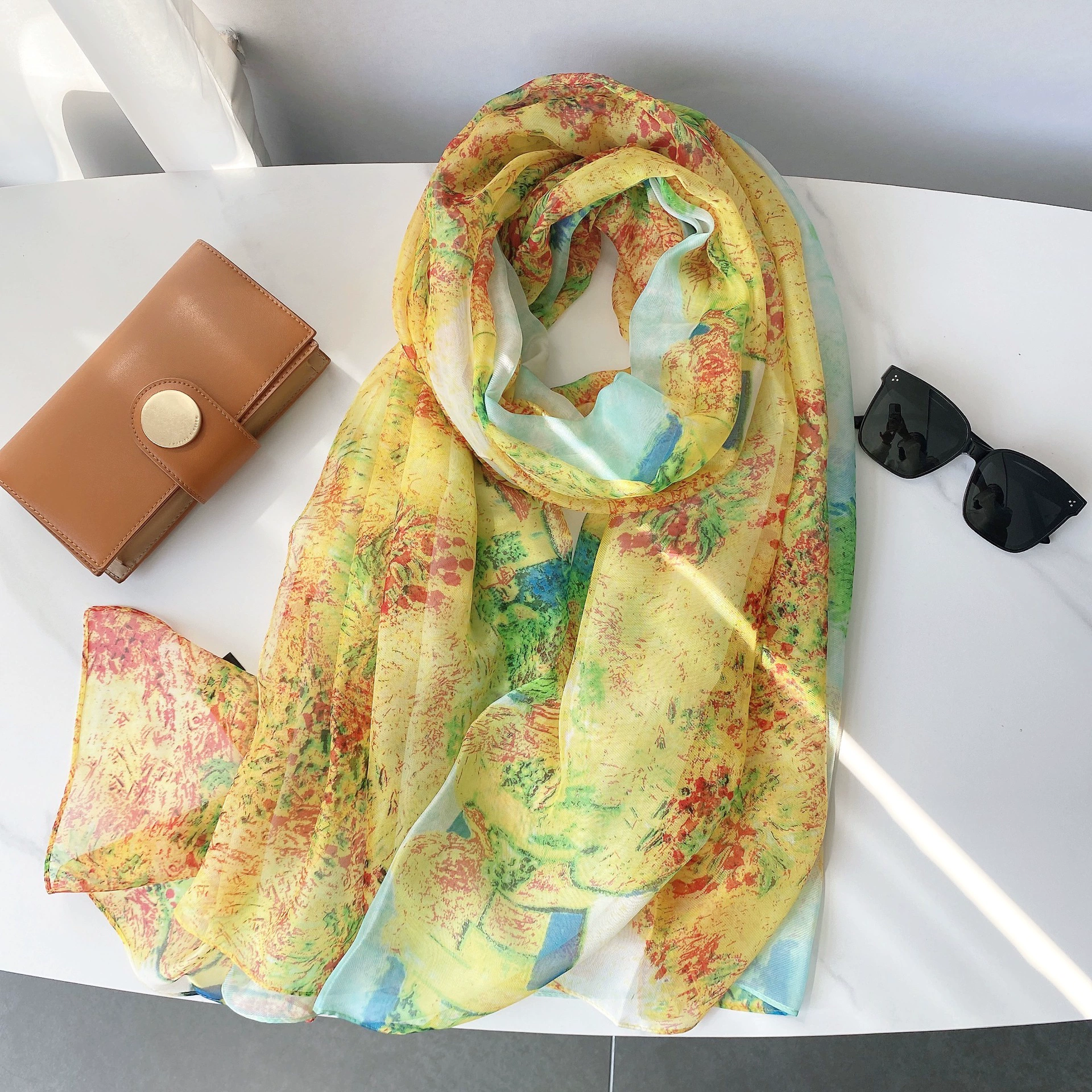 Sheer Summer Shawl Wrap view 9