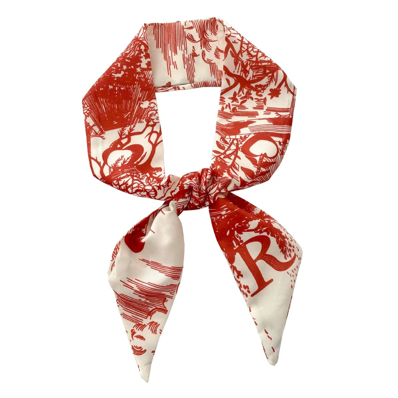 Letter Print Twilly Scarf view 5