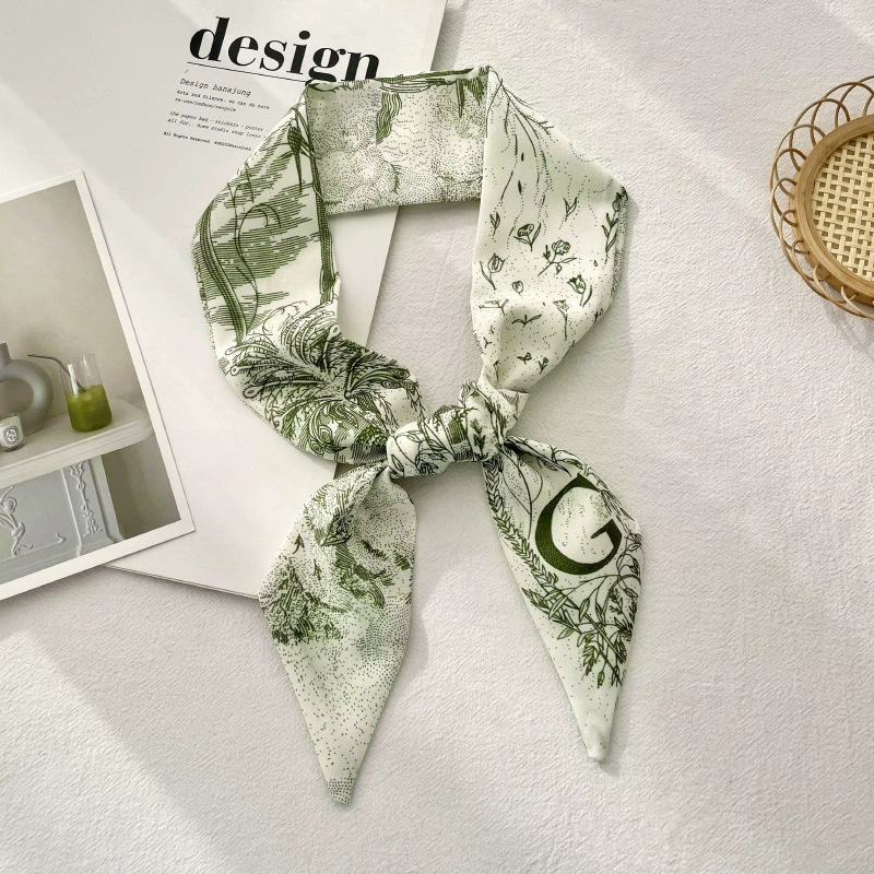Letter Print Twilly Scarf view 12