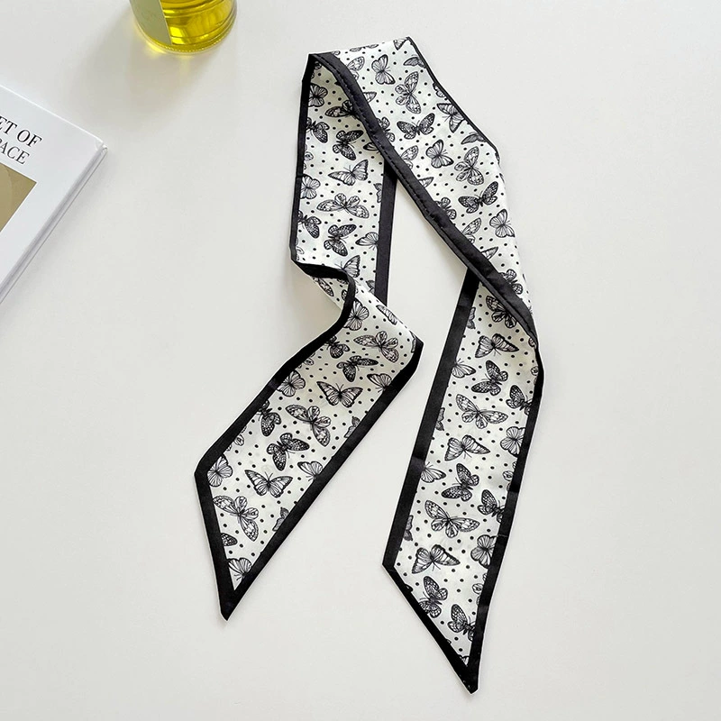 Green Floral Hair Scarf view 10