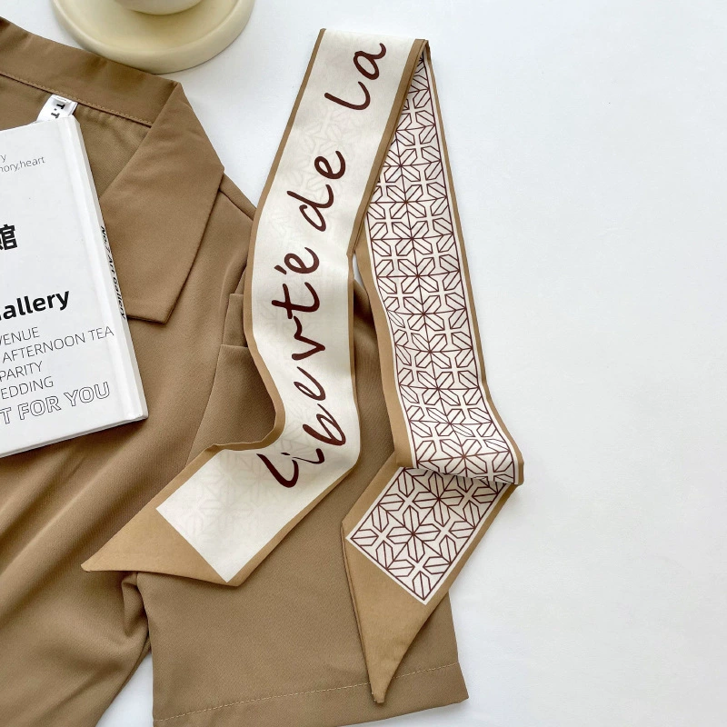 Nude Print Twilly Scarf view 6