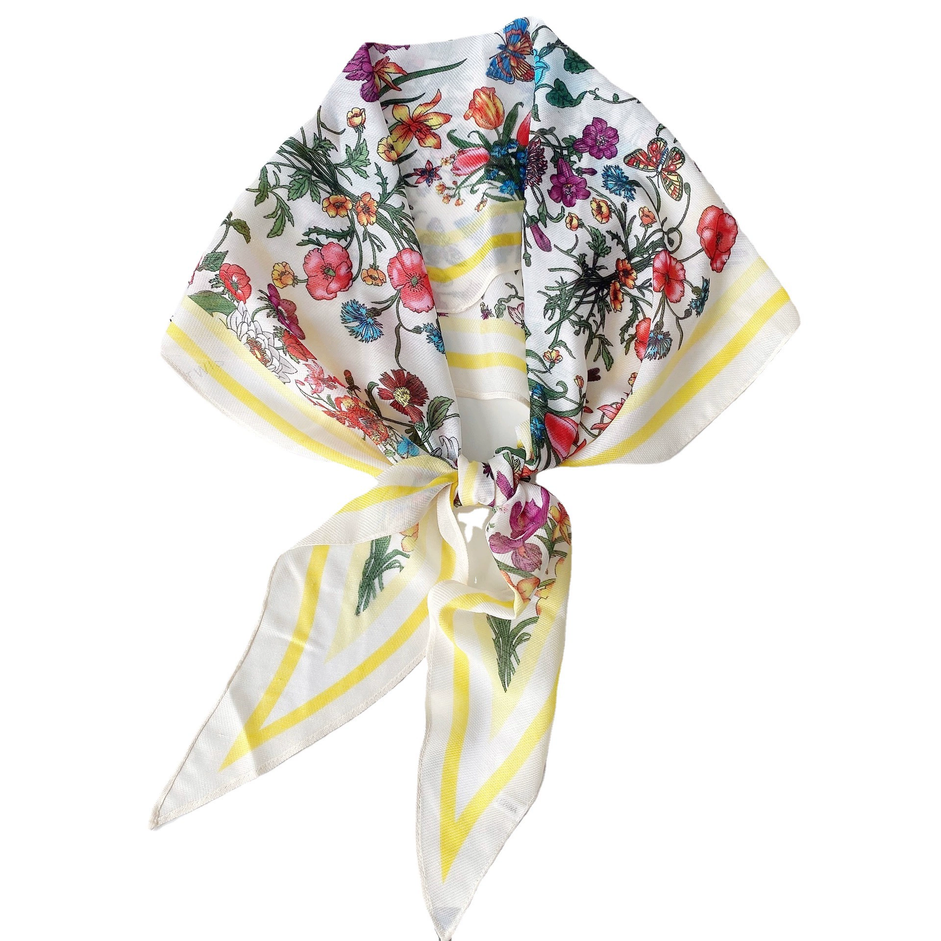 Floral Print Long Twilly Scarf view 5