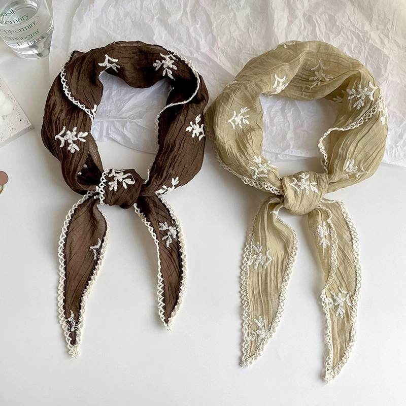 Lace Triangle Scarf view 4