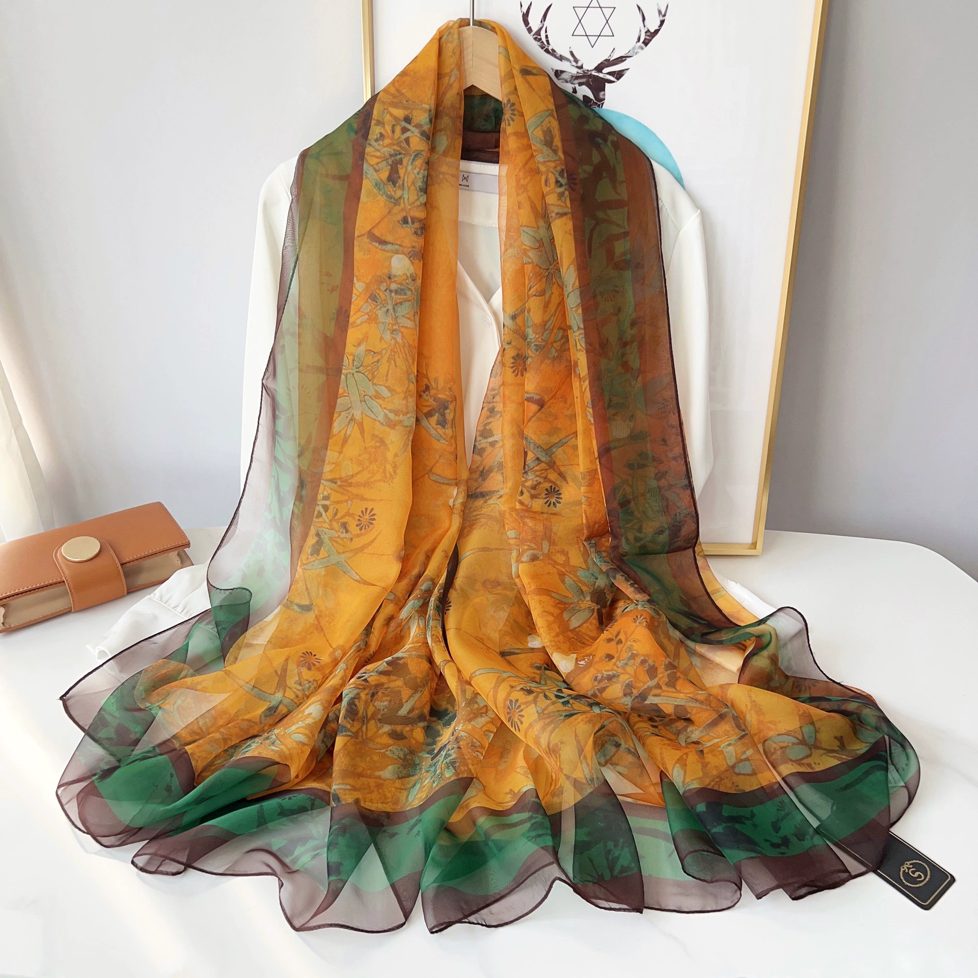 Sheer Long Beach Scarf Wrap view 2