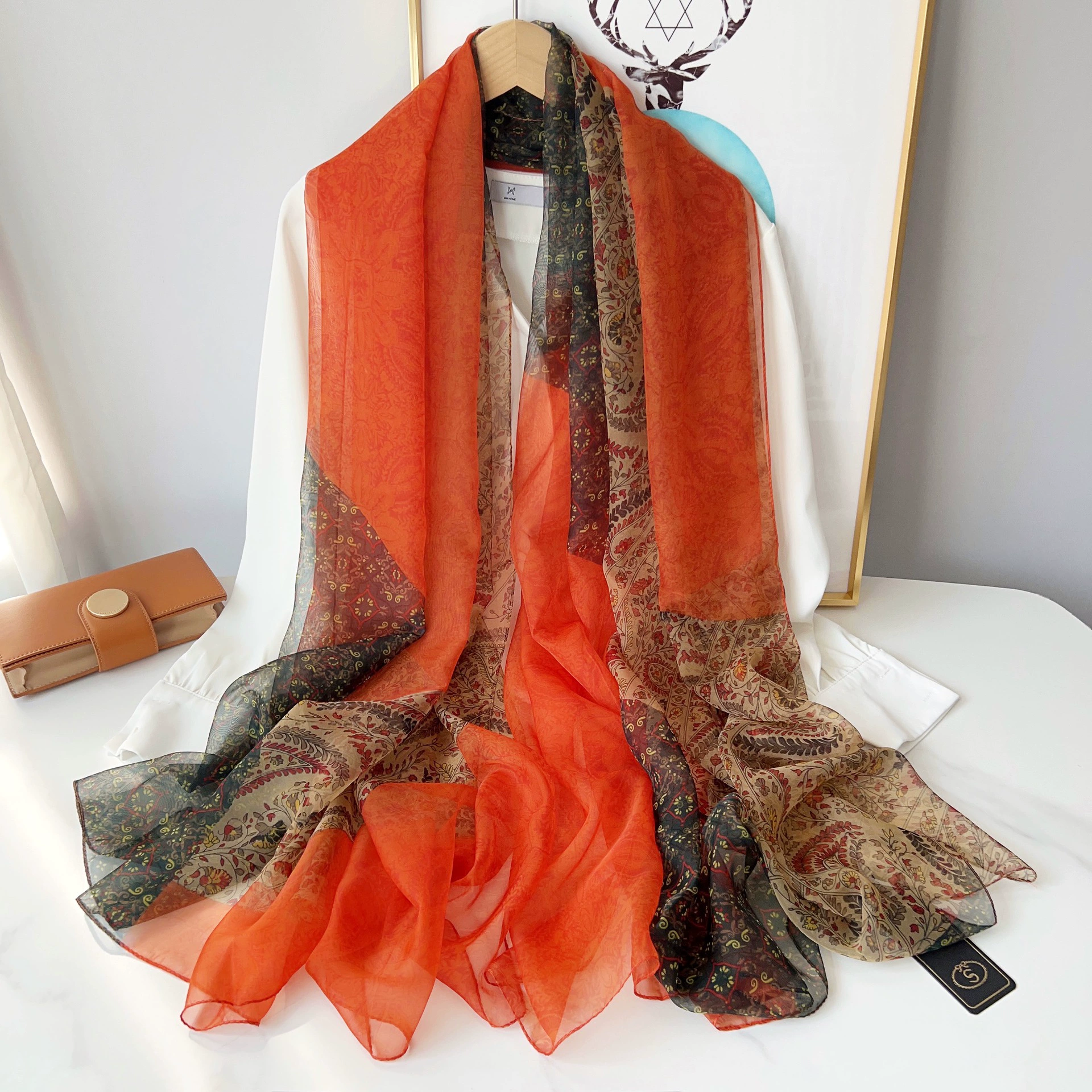 Sheer Long Beach Scarf Wrap view 3