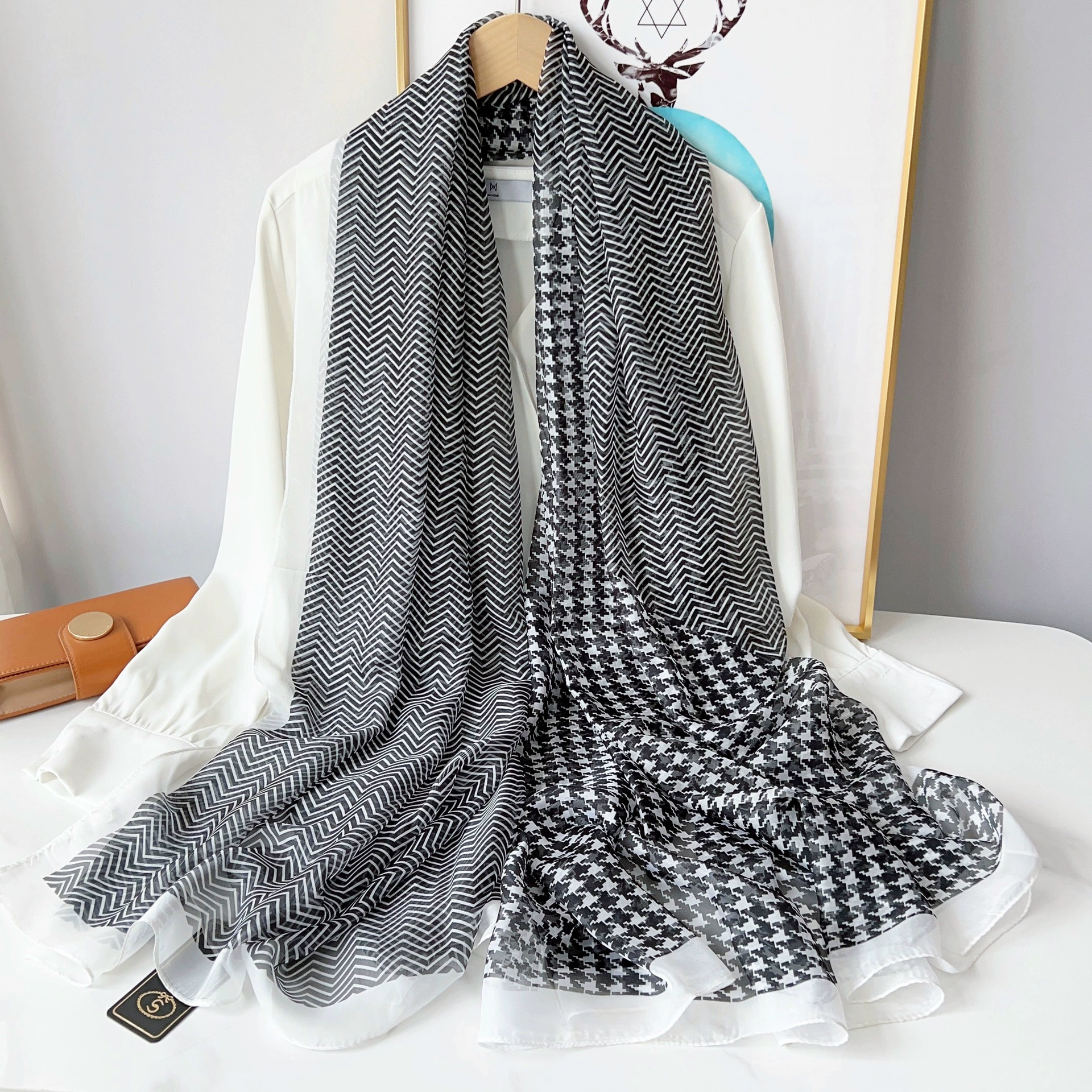 Sheer Long Beach Scarf Wrap view 4
