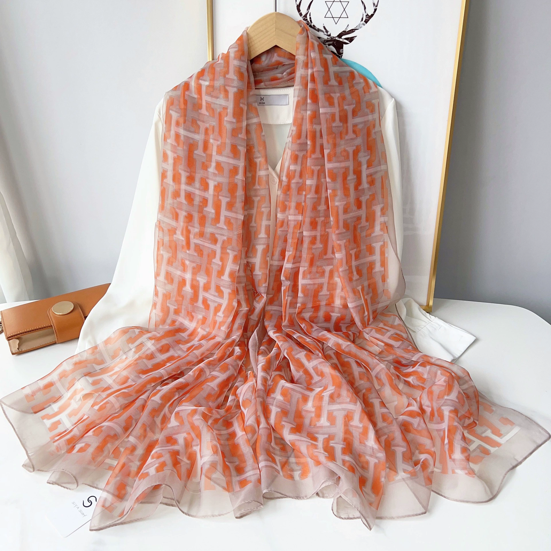 Sheer Long Beach Scarf Wrap view 6