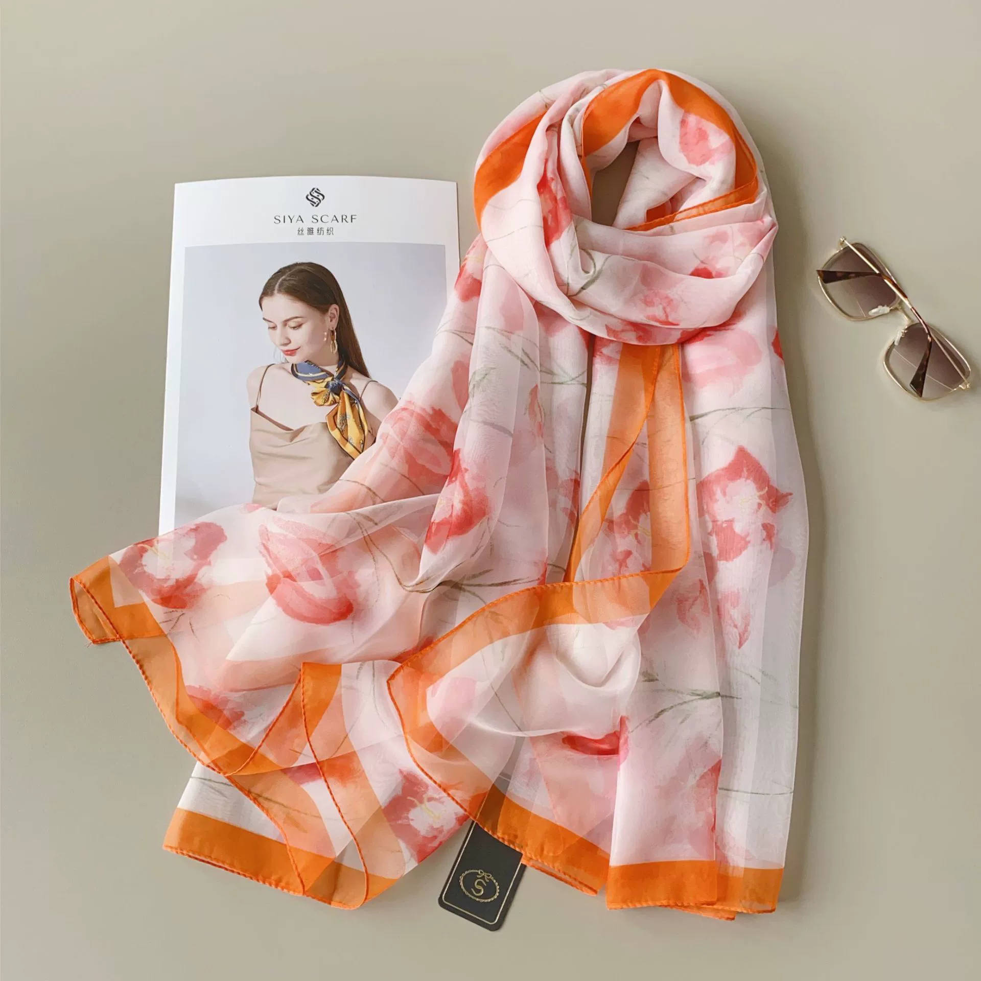 Sheer Long Beach Scarf Wrap view 9