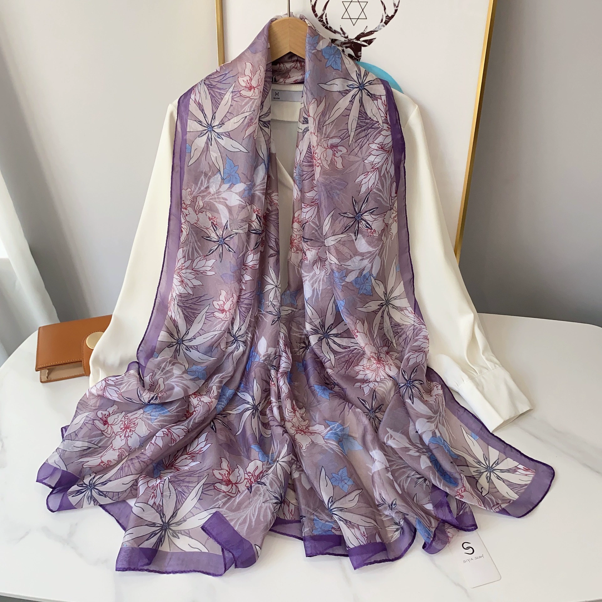 Sheer Long Beach Scarf Wrap view 12