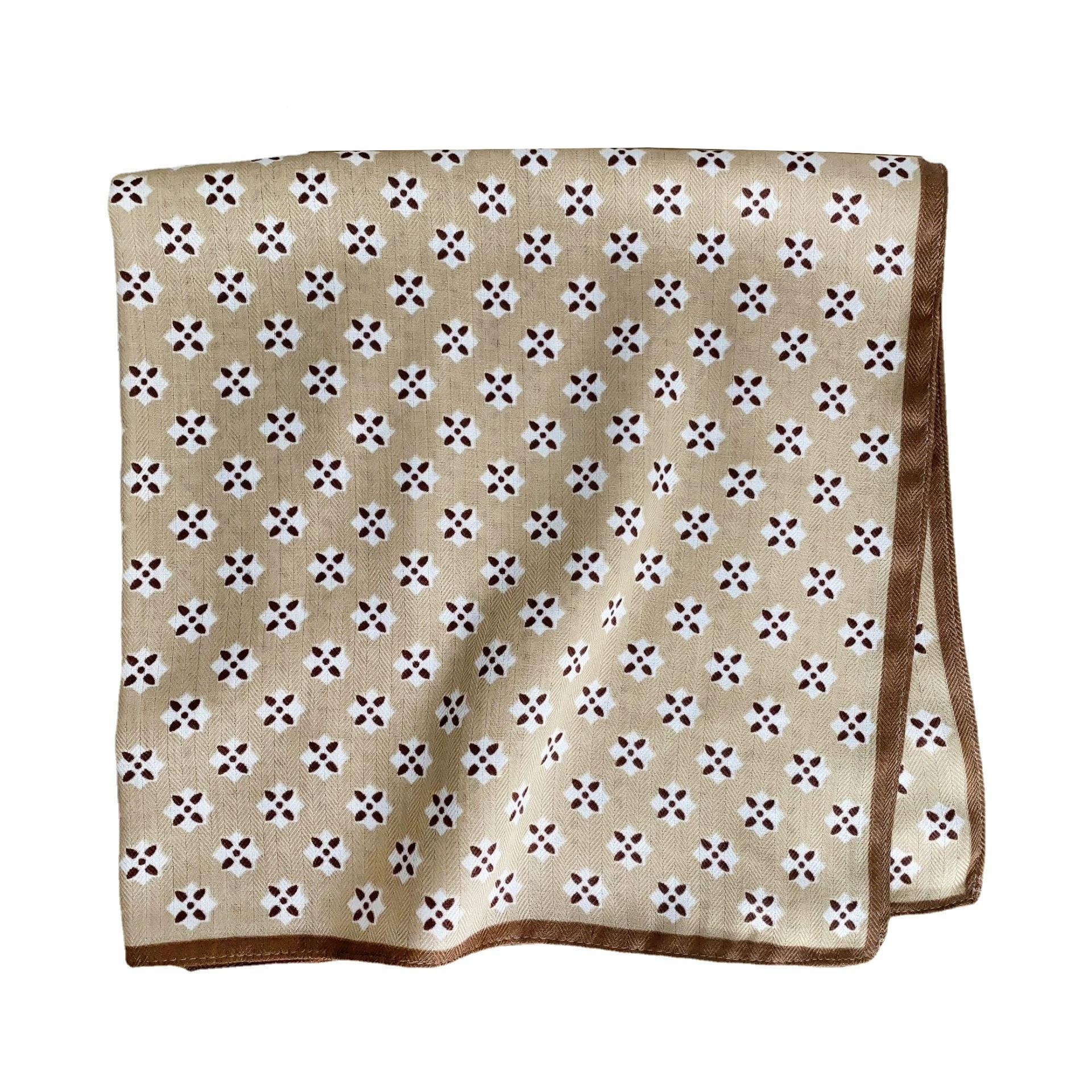 65cm Cotton-Linen Square Scarf view 5
