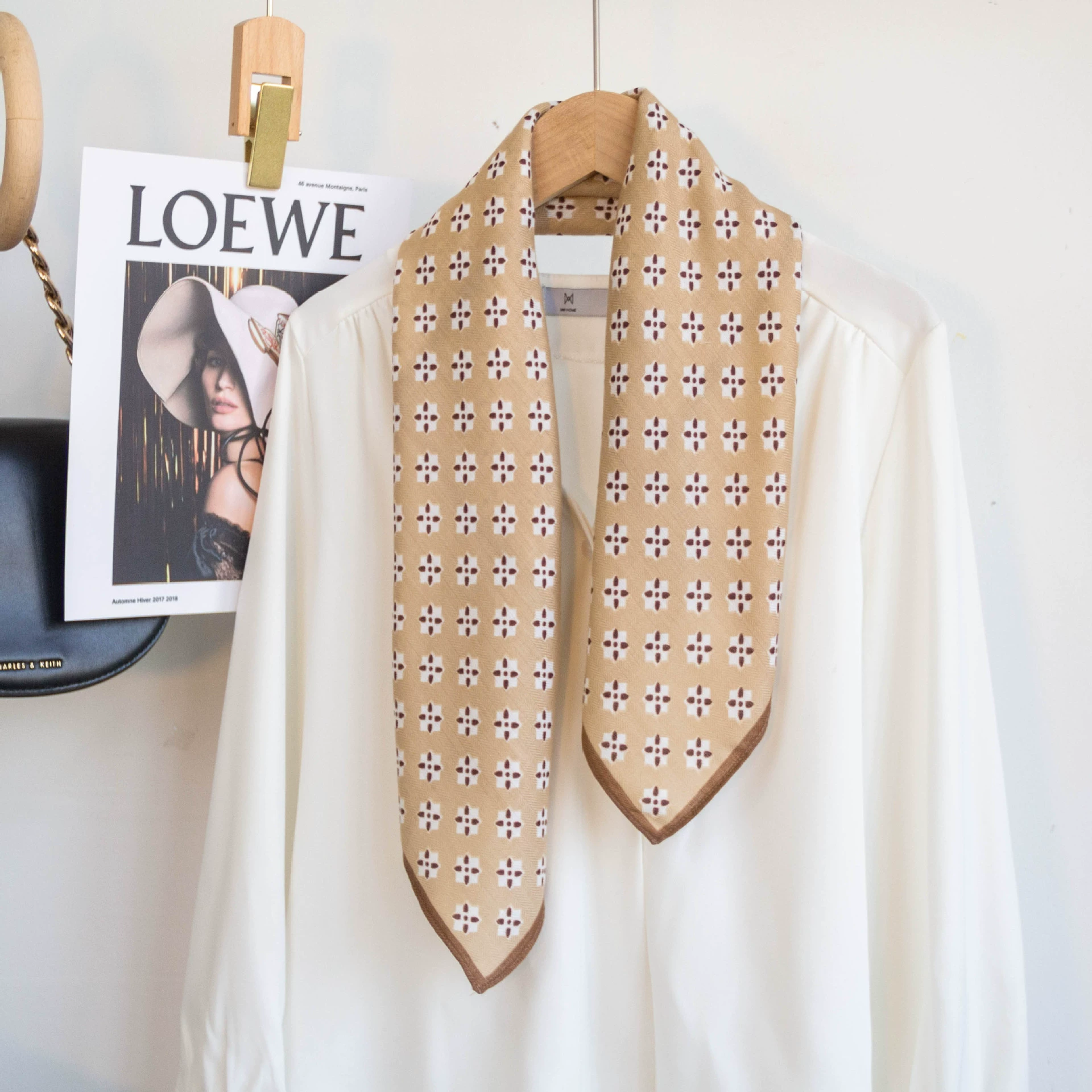 65cm Cotton-Linen Square Scarf view 7