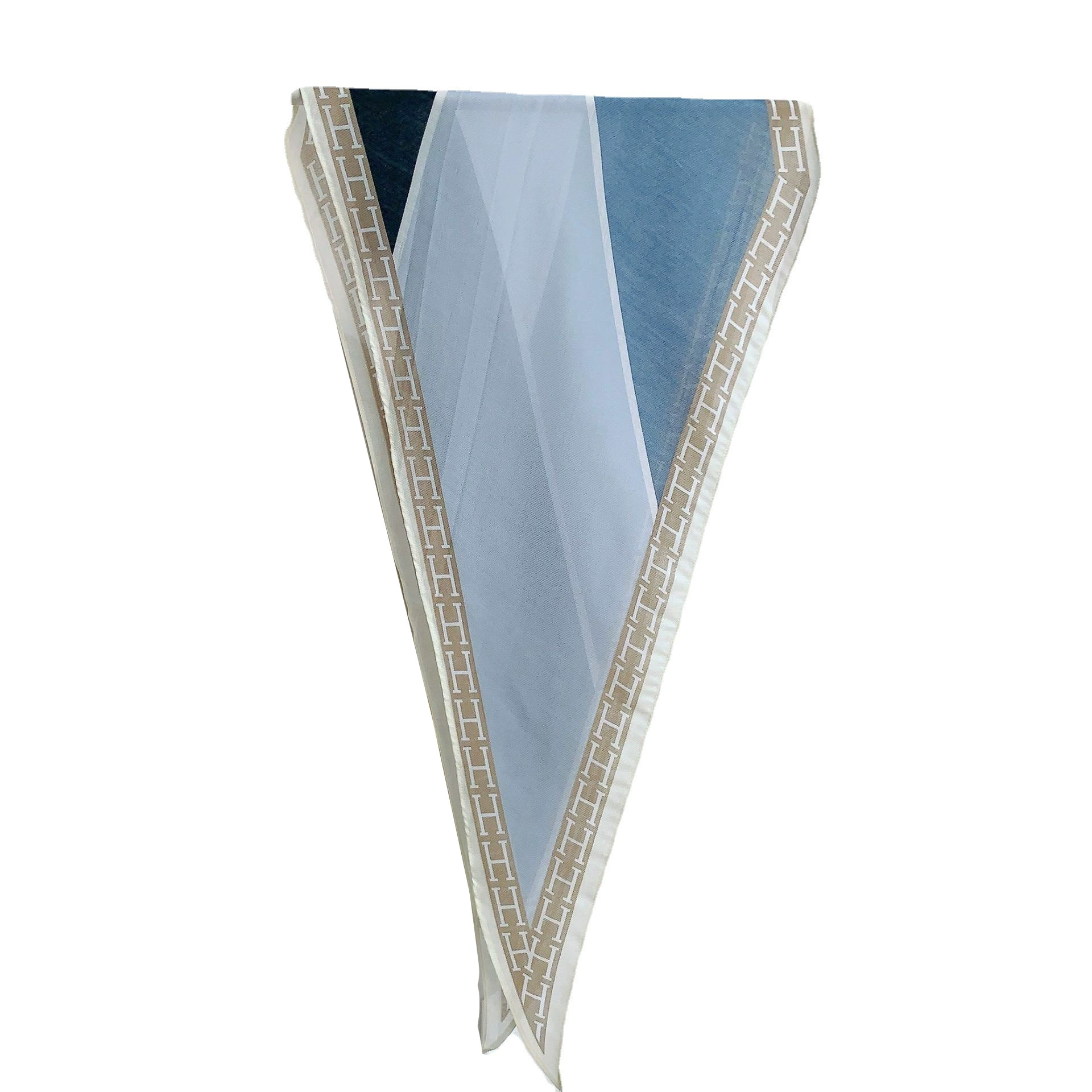 H-Print Silk-Look Neck Scarf view 5