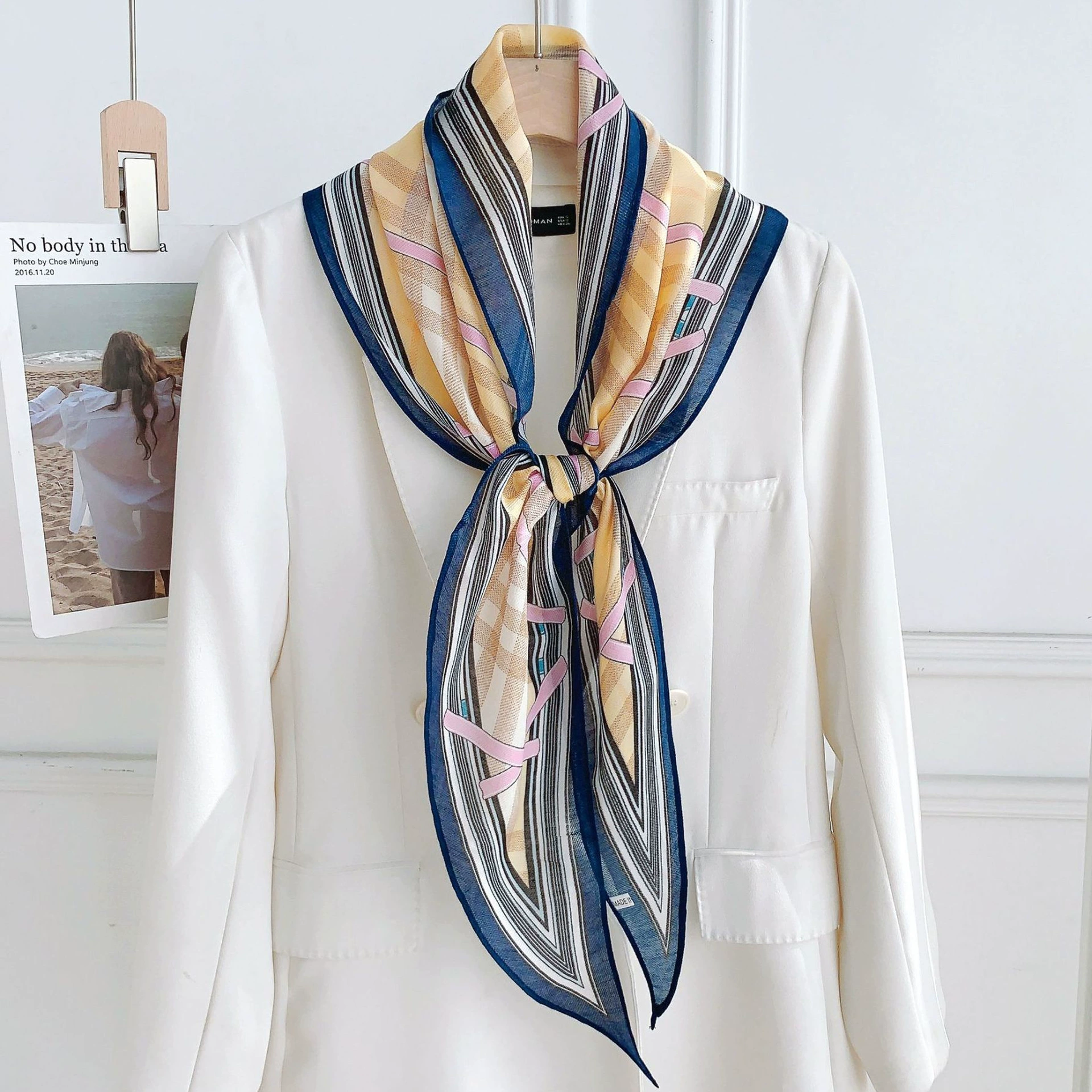 Printed Chiffon Neck Scarf view 3