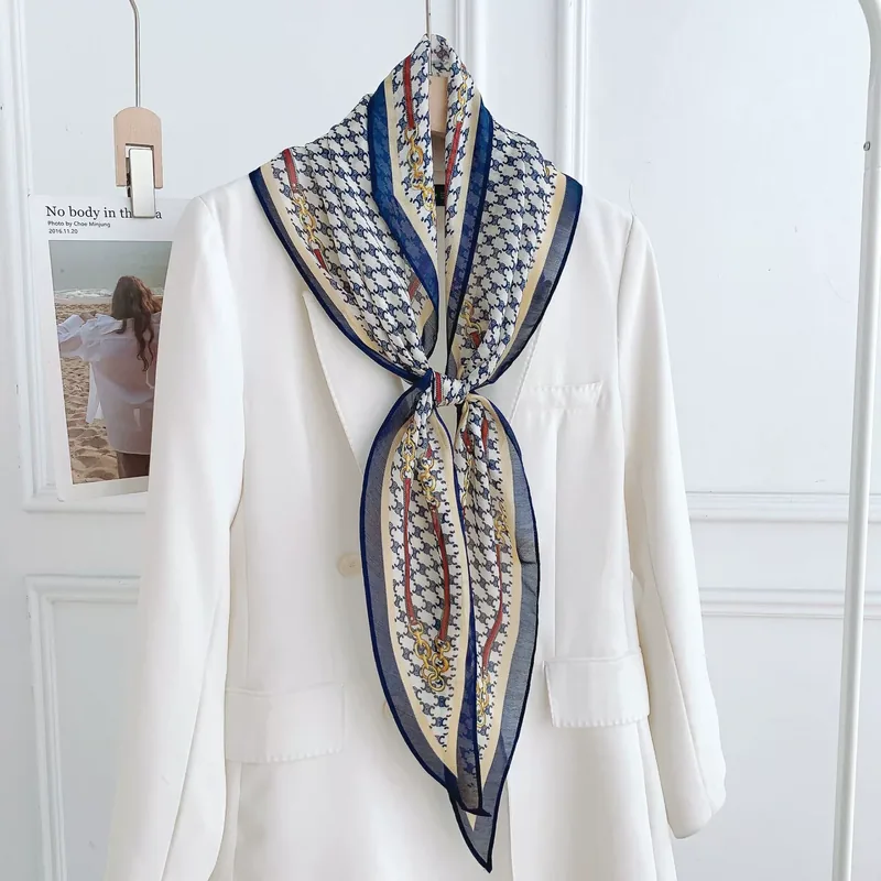 Sheer Diamond Neck Scarf