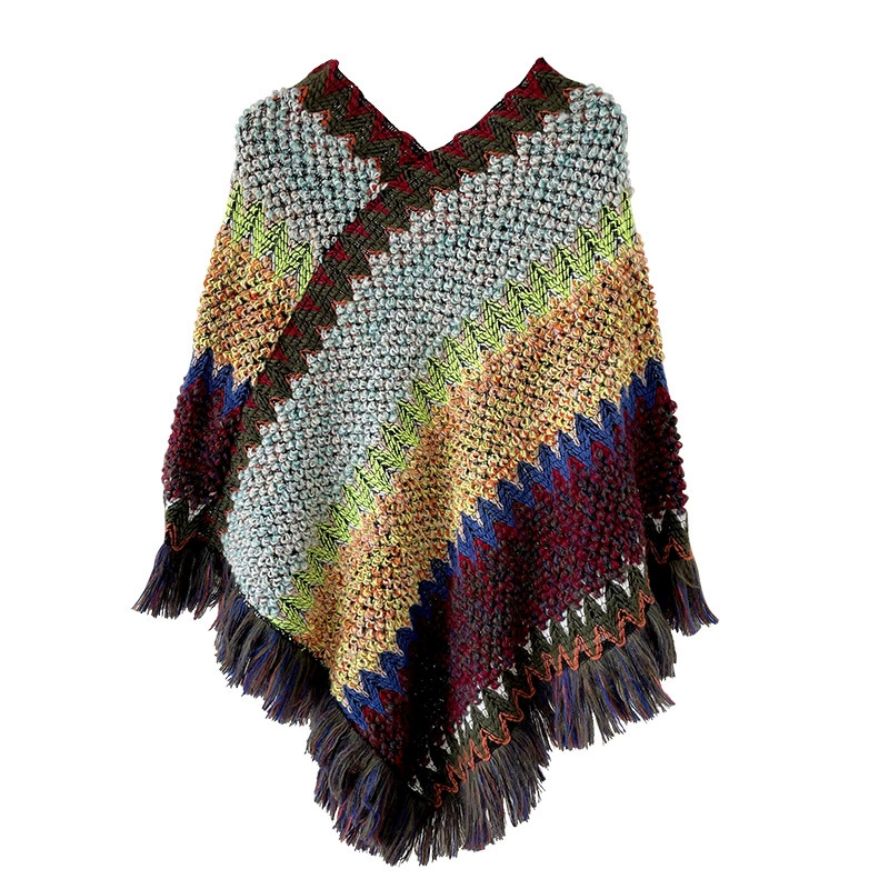 Ethnic Fringe Poncho view 5