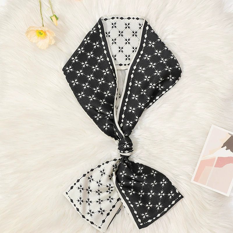 Narrow Silk Twilly Scarf for Women view 12