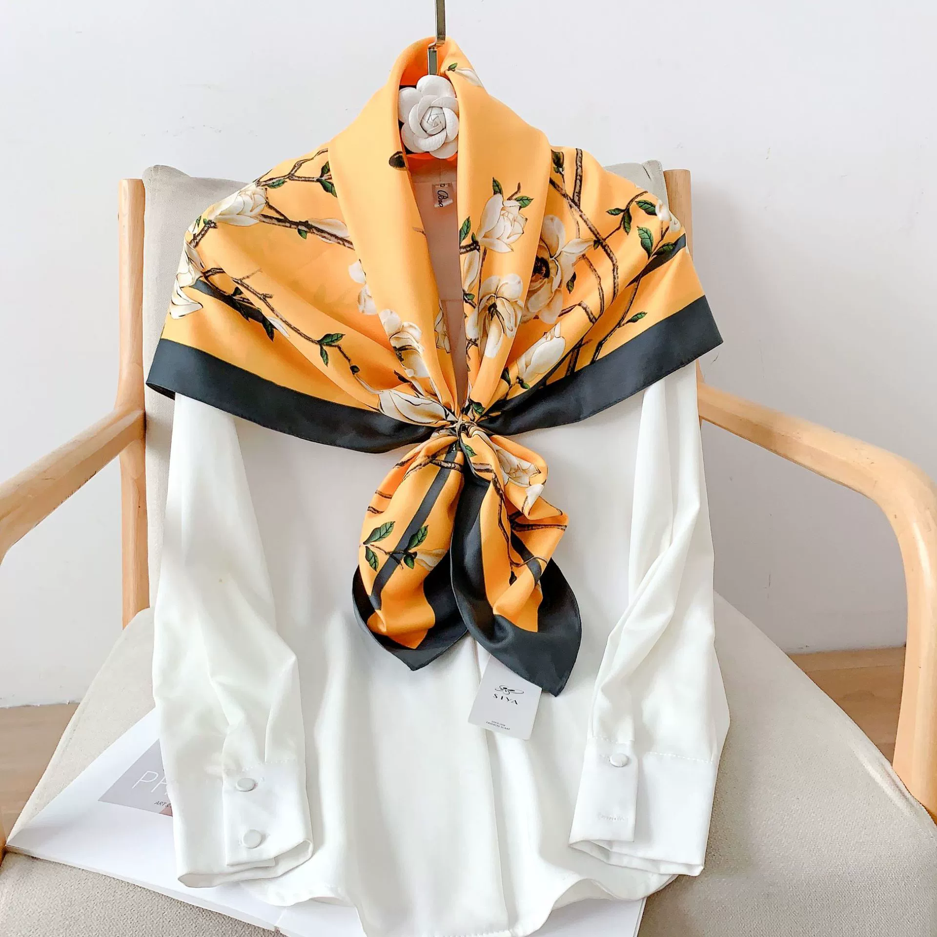 フローラルスカーフ90cm view 4