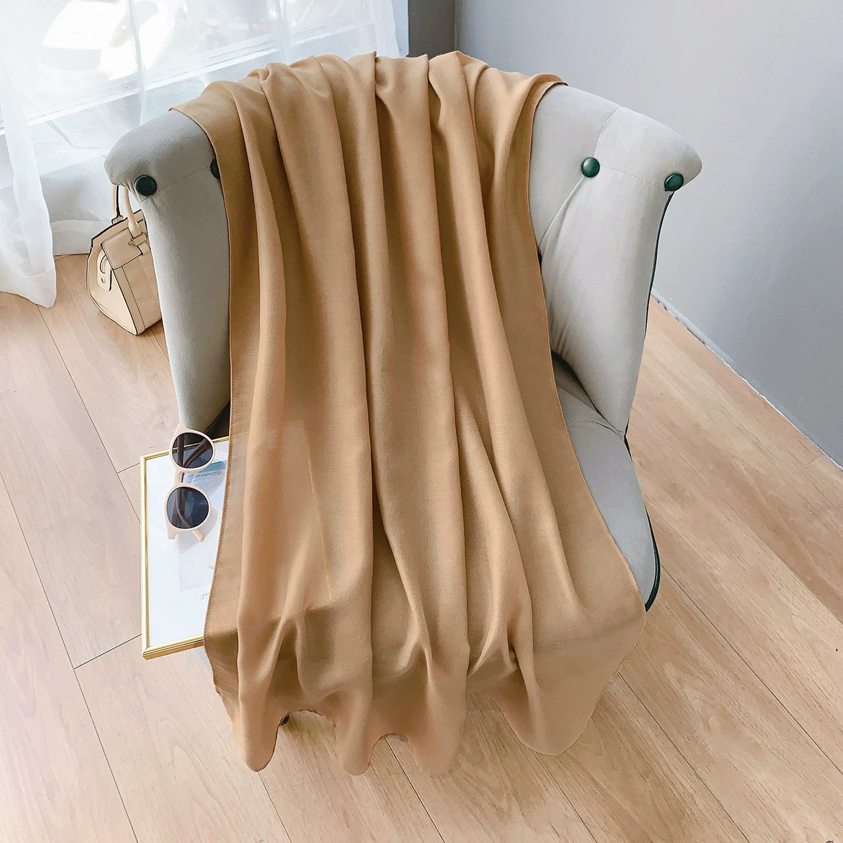 Cotton-Linen Long Scarf view 2