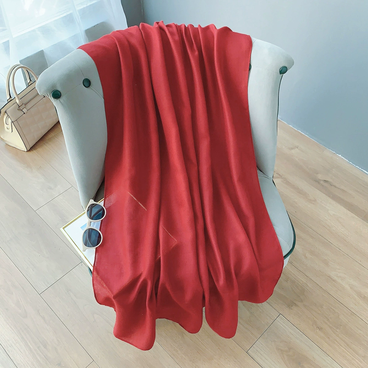 Cotton-Linen Long Scarf view 4
