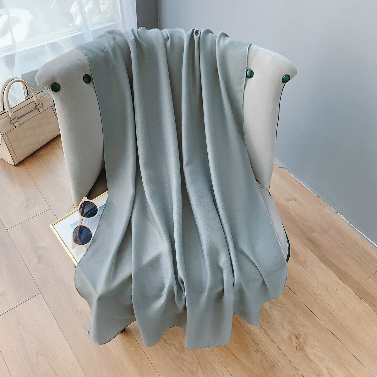 Cotton-Linen Long Scarf view 10