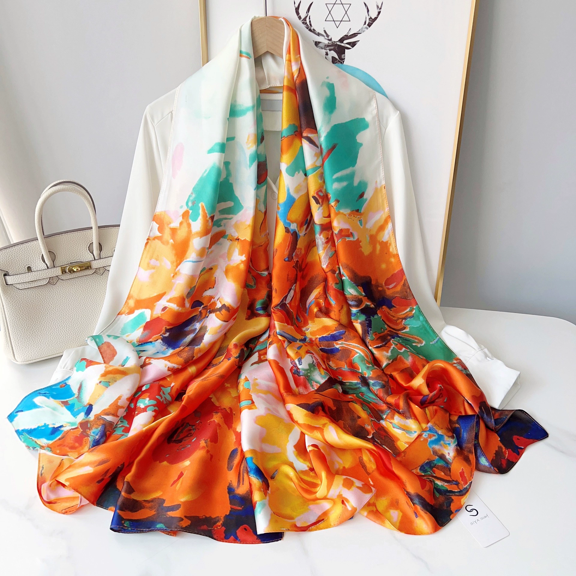 Foulard de plage en voile view 4