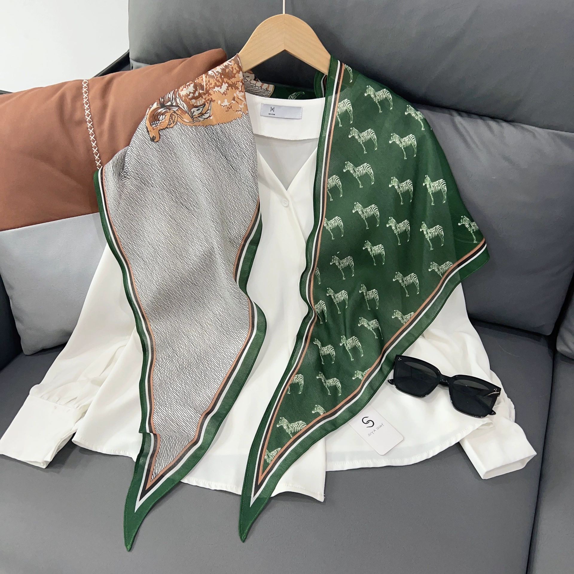 Horse Print Neck Scarf view 3