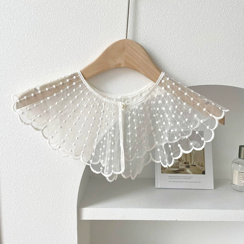 Lace Pearl Capelet view 6