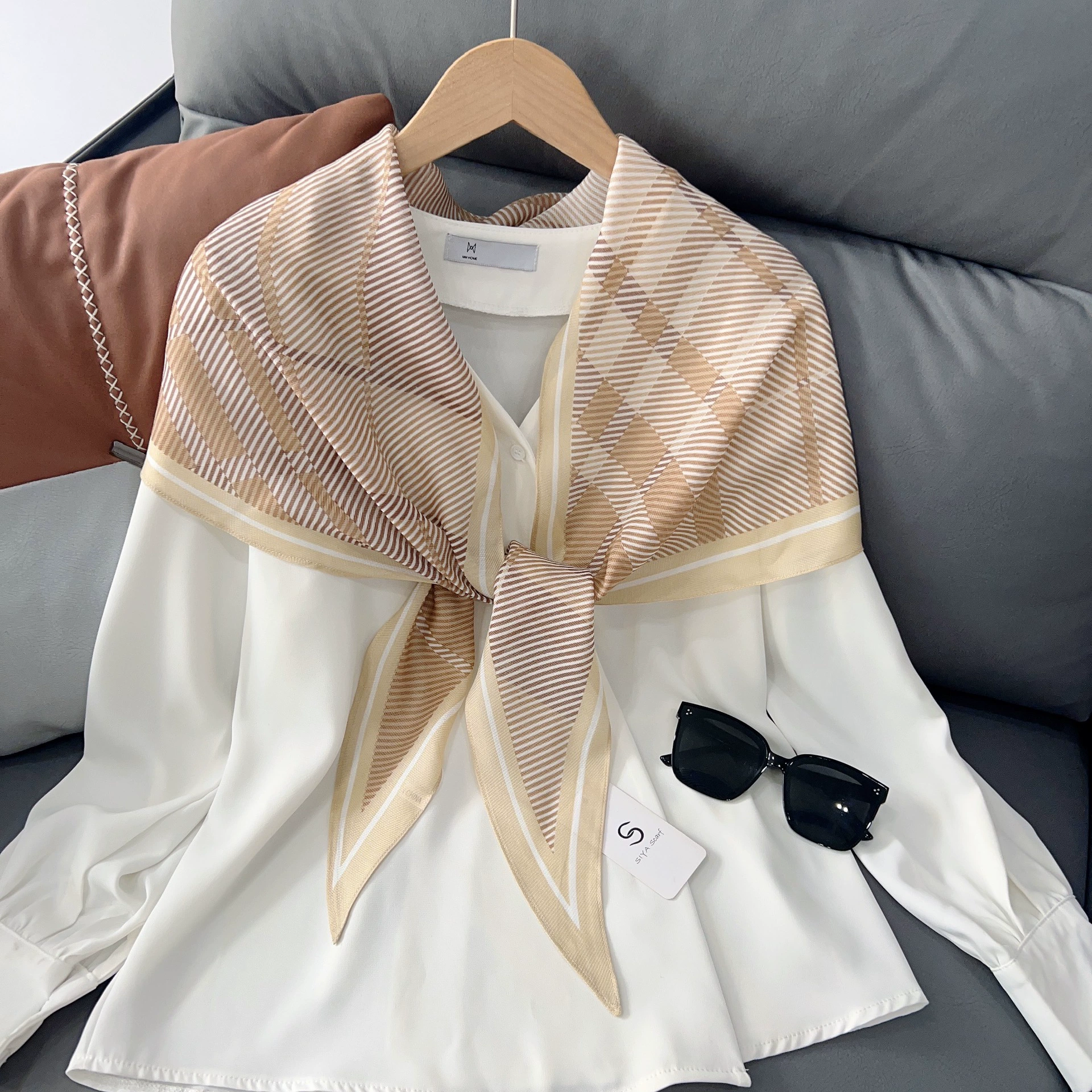 Striped Neck Scarf view 3