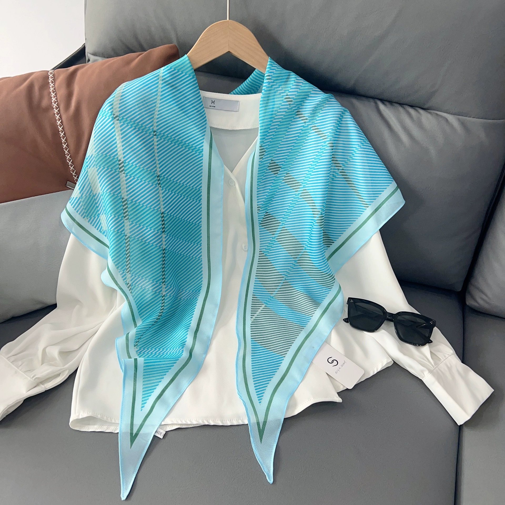 Striped Neck Scarf view 4