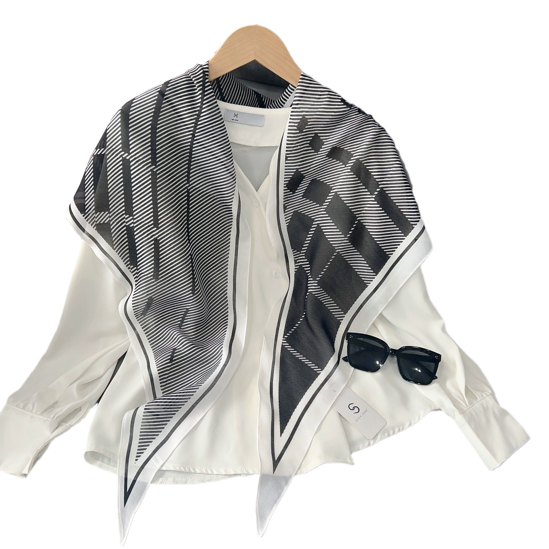 Striped Neck Scarf view 5