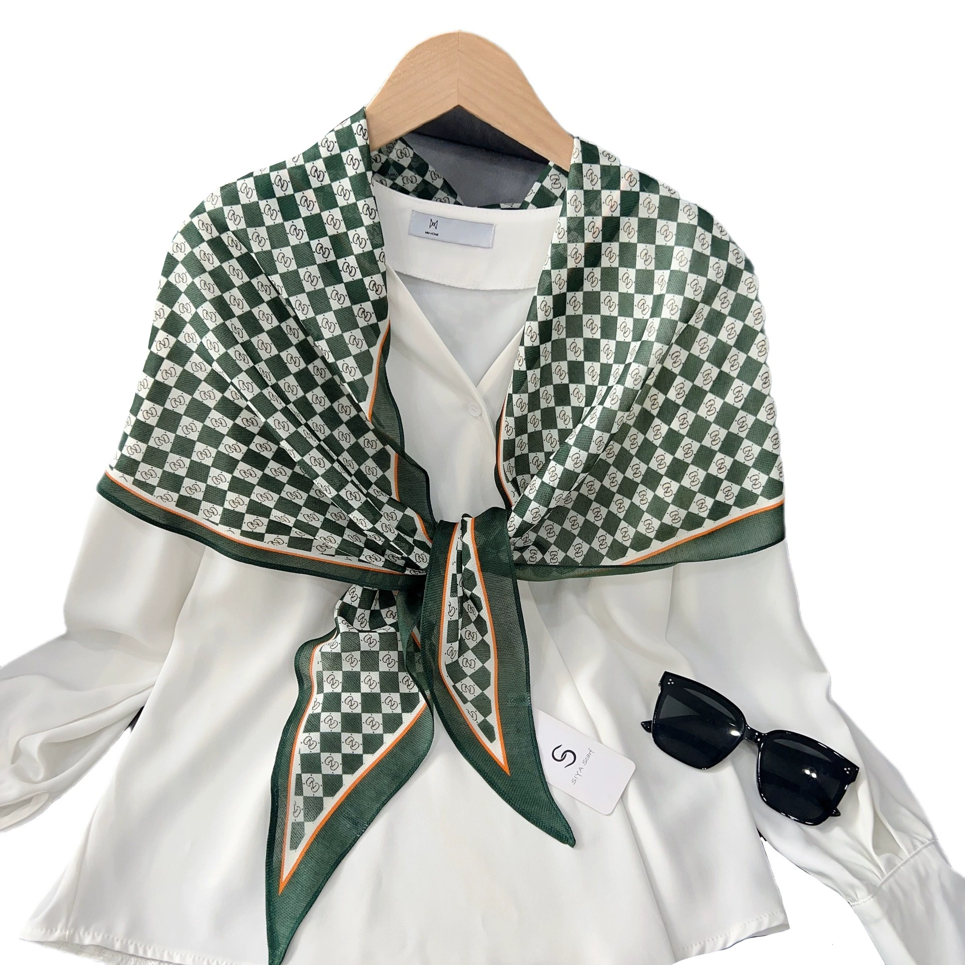 Checkerboard Neck Scarf view 5