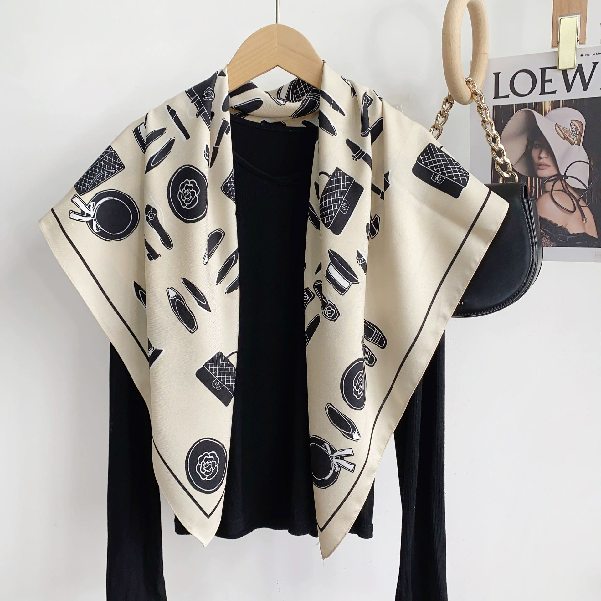Camellia Silk Square Scarf view 2