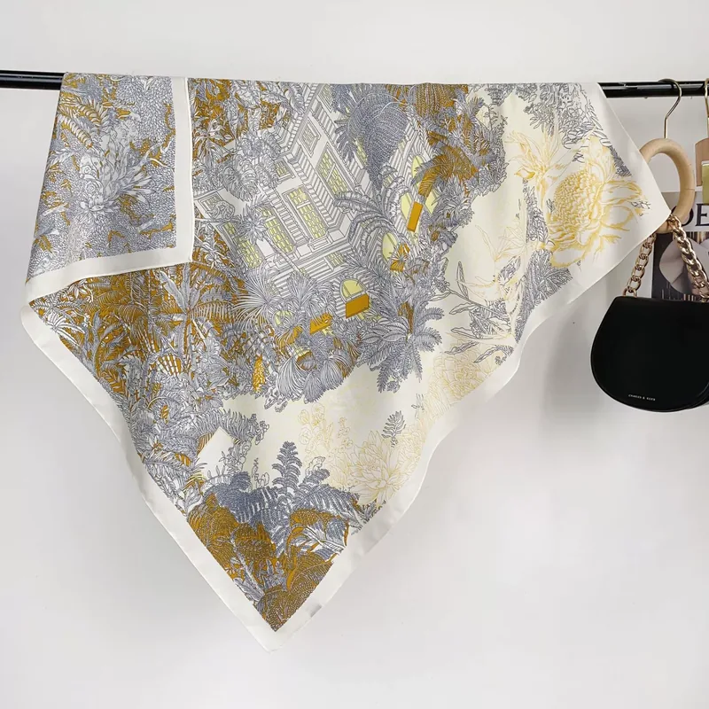 Foulard carré imprimé 90 cm