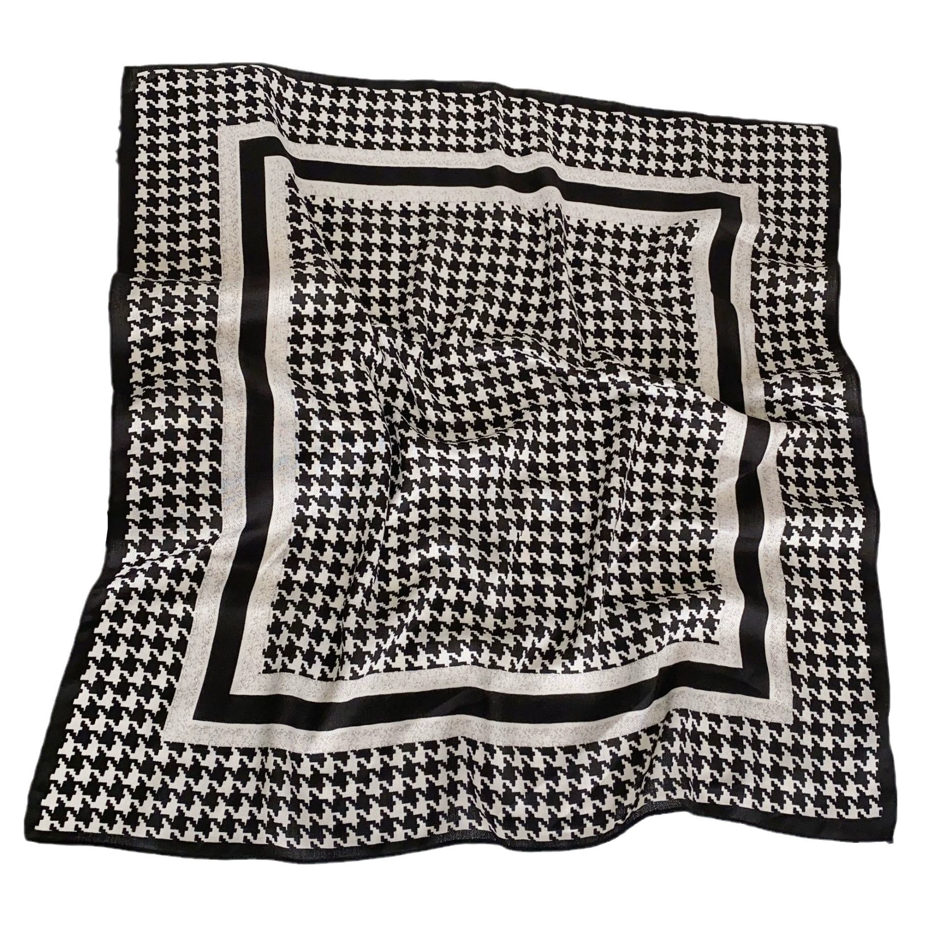 Houndstooth Velvet Square Scarf view 5