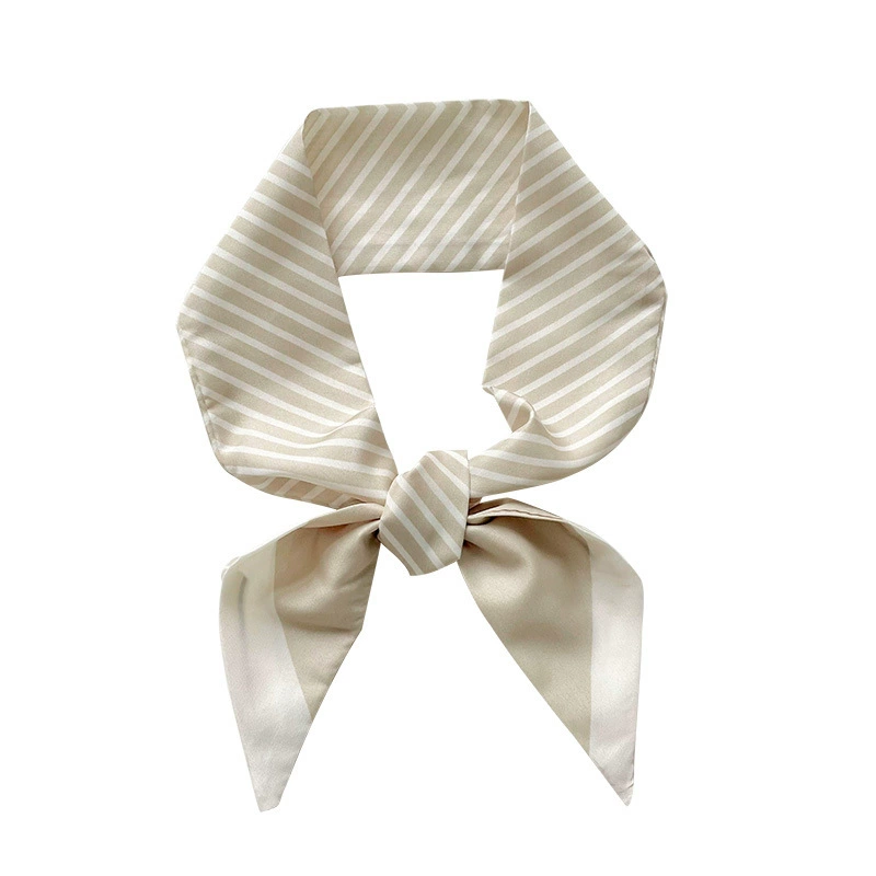 Black Stripe Twilly Scarf view 5