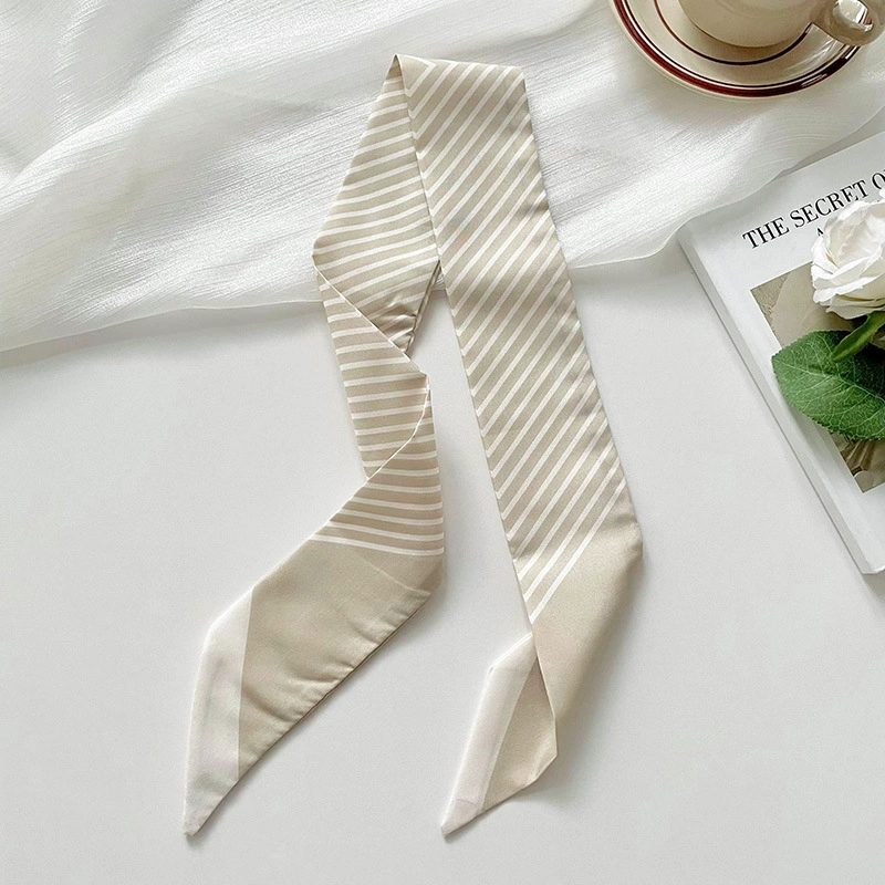 Black Stripe Twilly Scarf view 11