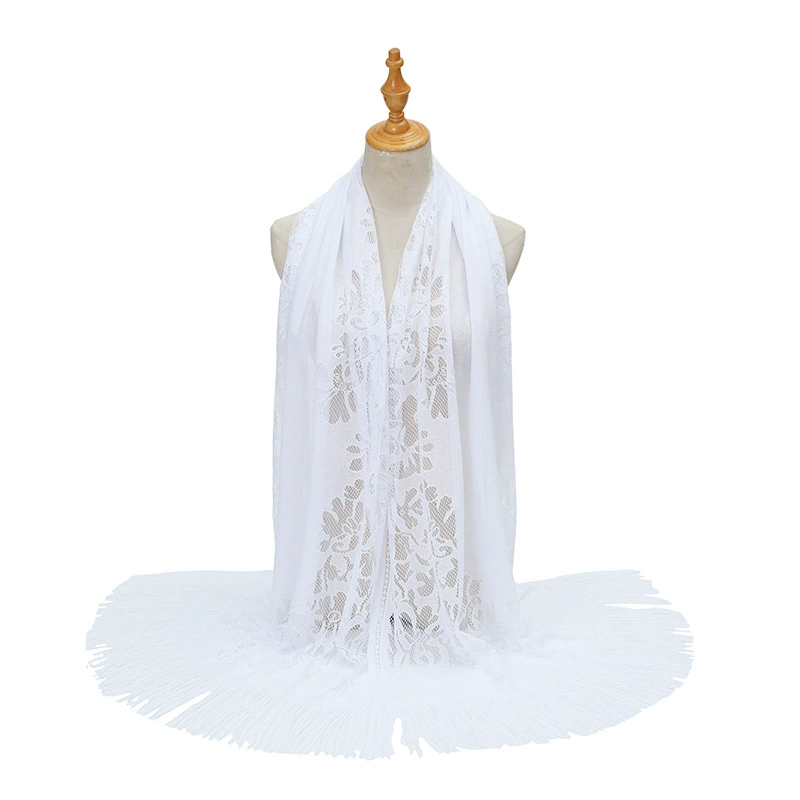 Lace Hollow Out Long Scarf for Women view 6