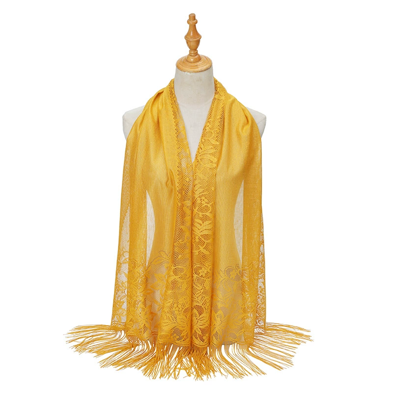 Lace Hollow Out Long Scarf for Women view 11