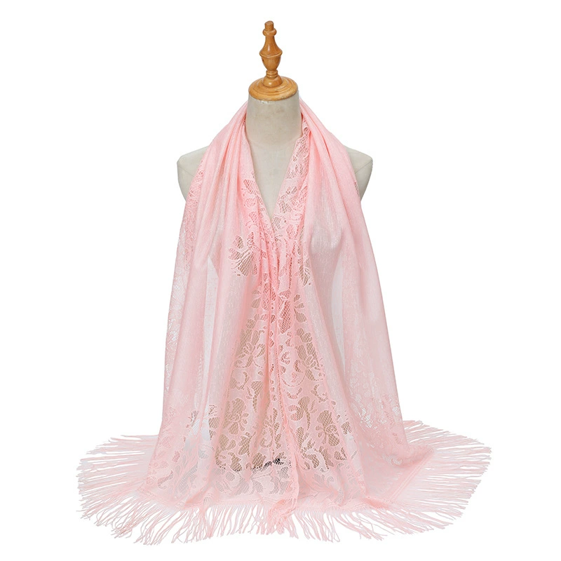 Lace Hollow Out Long Scarf for Women view 12