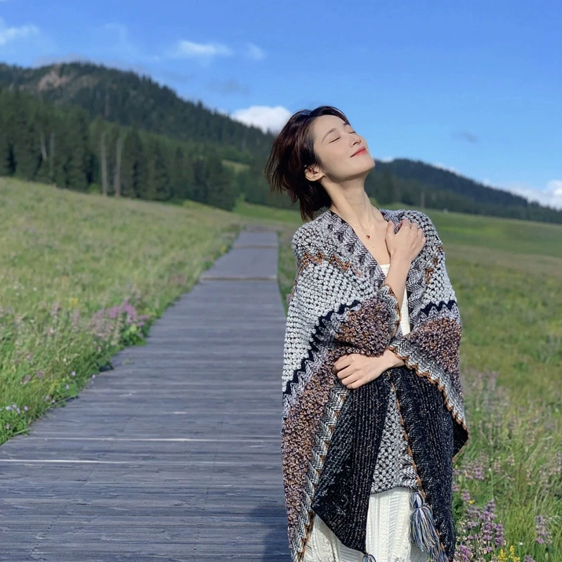 Ethnic Style Large Wrap for Travel view 9