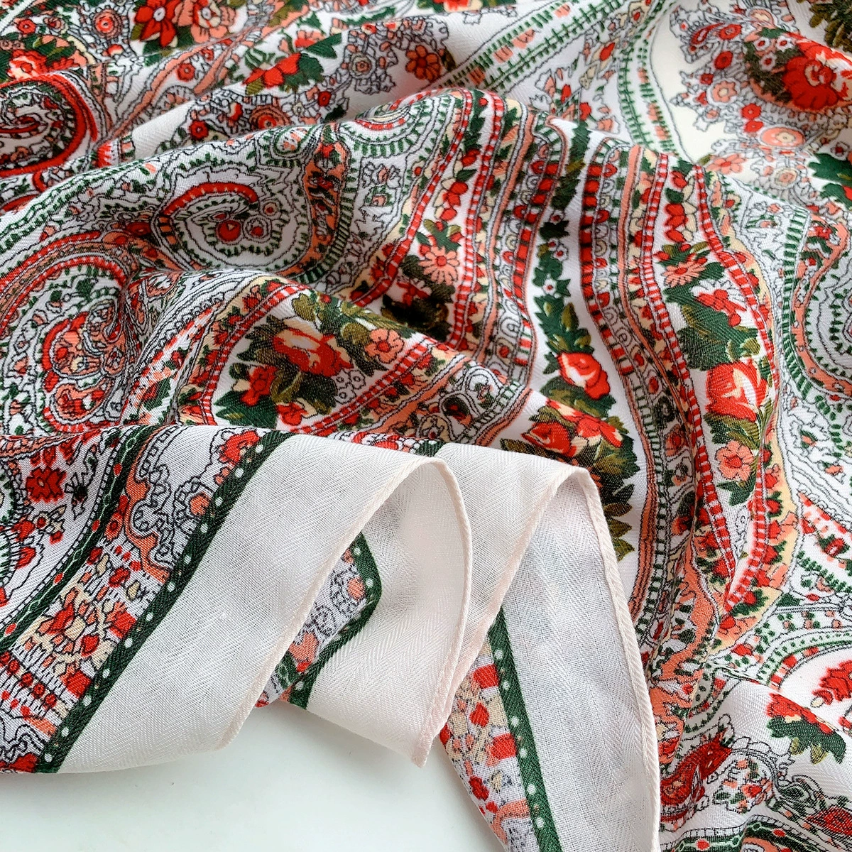 Printed Velvet Square Scarf view 2